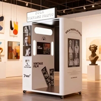 Cabina de Fotos Todo en Uno, Personalizable, Máquina Expendedora de Fotos, Impresora, Software, Logotipo, Control Remoto, Proveedor de Alta Tecnología