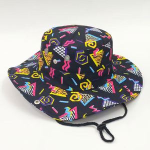 Sombrero de Sol de Ala Ancha con Protección UV, Sombrero de Pesca Resistente al Viento con Estampado Moderno de Cara Sonriente y Patrón de Pato, Sombrero de Pescador para Senderismo al Aire Libre - Product Image 3