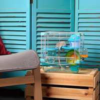 Kandang Hamster Roborowski 27 X 21 X 27 cm Tempat Minum Kecil Mangkuk Pakan