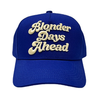 Casquette de baseball en coton à 5 panneaux avec broderie 3D personnalisée, visière incurvée bleue, style streetwear unisexe, chapeau de sport