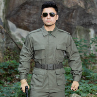 Combat tactique vert 4 poches BDU costumes vêtements tactiques pour hommes uniforme tactique