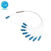 Tabung Baja Mikro Tipe 1*2 Fiber Optic Kabel PLC Splitter Modul dengan Konektor Pembuatan Harga