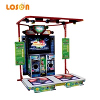 Machine de danse Arcade Pump It Up à écran LCD de 55 pouces, 3 bases de danse centrales, Just Revolution, jeux à pièces