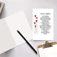 Carte de vœux Saint-Valentin enveloppée, impression numérique, film kraft laminé, carton créatif à thème amour, avec ballon