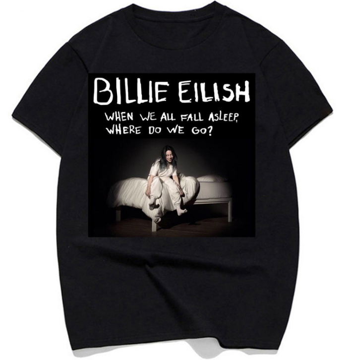 UFOGIFT Billie Eilish T-Shirt - Vintage Hip Hop Streetwear