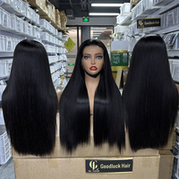 Perruques pour femmes Goodluck, couleur Balayage, cheveux ondulés de 18 à 40 pouces, avec dentelle frontale 13*4, douces et volumineuses, styles brésiliens et vietnamiens