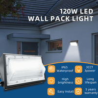 ETL DLC Stocké LED Mur Extérieur Pack Luminaires Forme Carrée Jardin IP65 Étanche Blanc Chaud Montage Mural En Aluminium