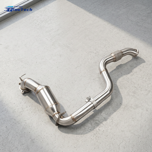 High Quality 304 Stainless Steel Downpipe for Mercedes Benz C63 C63S W205 GLC63 X253 M177 4.0T V8 Biturbo High Flow Direct Fit - Product Image 5