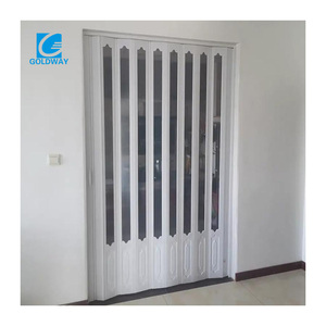 Porta pieghevole in policarbonato di sicurezza in PVC porta porta scorrevole in cristallo di plastica per fisarmonica <span class=keywords><strong>porte</strong></span> per negozio - Product Image 2