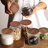 Couvercles en bois personnalisés avec logo laser pour bocaux de conservation en verre, couvercles hermétiques en bambou naturel pour contenants de cuisine pour épices et céréales