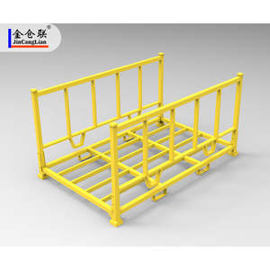 מתקן אחסון מתקפל נייד לצמיגי מטוסים עם מדף - Product Image 1