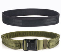 Ceinture tactique en nylon 1000D avec boucle en alliage, système MOLLE, libération rapide, légère, sportive, longueur personnalisée, entraînement en plein air
