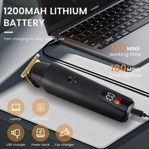 PRITECH 6500rpm 3mmコードレスOEMヘアトリマー電気ヘアクリッパーLEDディスプレイ付きトラベルロック - Product Image 4