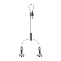 Kits de système de suspension de fil de suspension personnalisés pour pince à câble pour éclairage Fixation de câble suspendu au plafond