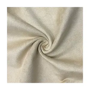 OEM ODM Ronghong Wholesale Home Textile Fabric Curtain 410GSM 100% Polyester Suede Fabric For Garment