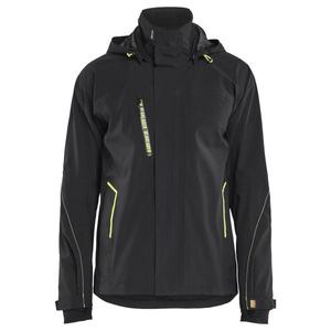 Blaklader-448319179933XXL เสื้อแจ็คเก็ตกันน้ำยืดสีดำ/ สีเหลือง-EAN 7330509947975ทุกสภาพอากาศ - Product Image 1
