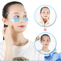 Masques pour les yeux en gel de collagène hydrolysé à base d'eau personnalisés avec des ingrédients anti-poches, anti-âge et végétaliens