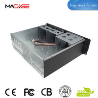 Casing Server Rak 3U dengan Panel Baja, Chassis Rakmount ATX Horizontal dengan Kipas untuk Penggunaan Industri, Tersedia