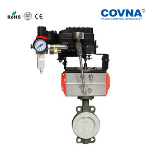 Válvula de Mariposa Neumática Kovina con Revestimiento de Fluoropolímero DN15-DN100 Resistente a la Corrosión - Product Image 4