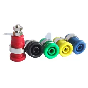 Test Socket Connector JIALUN 5 Colors 4mm Banana Panel Speaker Terminal Banana Socket 4mm