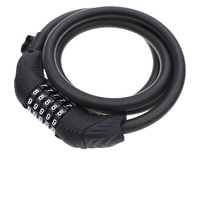 CM YH1221 Antivol à combinaison à 5 chiffres en acier inoxydable avec câble, couvercle en PVC, certifié ISO9001 pour vélos et vélos électriques