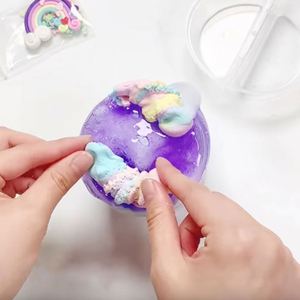 Nouveau Slime Moelleux Populaire en Promotion, Slime Cristal, Slime Arc-en-ciel Glacé Coloré Effet Soie - Product Image 2