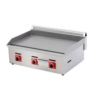 Plaque chauffante à gaz de cuisine industrielle de 36 pouces en acier inoxydable Shawarma pour restaurant à l'extérieur de tous les éléments chauffants plaqués