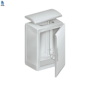 Nsyplat12124g Armario de 2 puertas, de pie, fabricado en poliéster, IP44, 1250 mm, puerta común, gris 420 mm, serie Panelset 1250 mm - Product Image 1