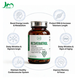 แคปซูลทรานส์-เรสเวอราทรอล 500 มก. สำหรับแบรนด์ส่วนตัว (OEM) - อาหารเสริมต้านอนุมูลอิสระและชะลอวัย แคปซูลเรสเวอราทรอลแบบขายส่ง - Product Image 2