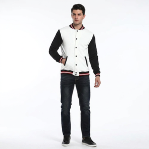 Chaquetas Varsity de Nailon/Algodón Resistentes al Viento al por Mayor para Hombre y Mujer, con Logotipo Personalizado, Estilo Clásico Letterman, para Béisbol Universitario, Invierno - Product Image 1