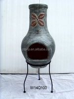 Vente à bas prix de produits Chiminea en argile mexicaine traditionnelle Chiminea au feu de bois pour espaces extérieurs Foyer de jardin
