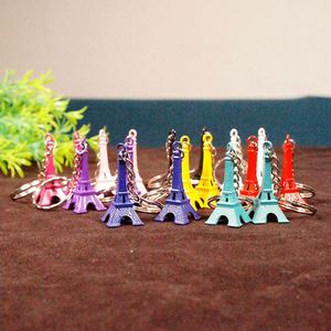 Porte-clés en métal rétro <span class=keywords><strong>3D</strong></span> coloré en forme de Tour Eiffel, souvenir de voyage à <span class=keywords><strong>Paris</strong></span>, cadeau pour couple et ami - Product Image 3