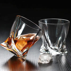 Verre à <span class=keywords><strong>Whisky</strong></span> transparent à fond carré, bouche ronde créative - Product Image 4
