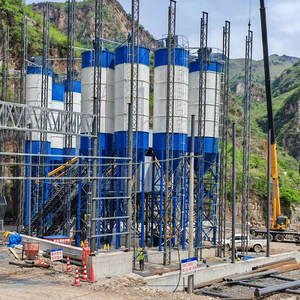 Mesin Pengaduk Beton Bebas Debu 120m3/jam Pabrik Pengaduk Beton Industri untuk Proyek Pembaruan Perkotaan - Product Image 4