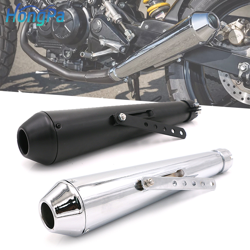 Универсальная выхлопная система двигателя, выхлопной глушитель, Модифицированная выхлопная труба для Harley Chopper Boober Cafe Racer