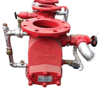 Système de vanne d'alarme d'incendie XF série ZSFZ en acier inoxydable, pression de service 1,6 MPa, raccord flexible à bride, peint en rouge