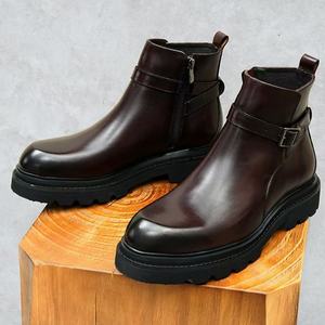 Chaussures habillées classiques en cuir pour hommes, style Oxford, avec semelle amortissante, idéales pour le bureau - Product Image 1