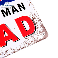 Impresión de cartel de estaño de advertencia decorativo Vintage, cuidado con el viejo gruñón, placas de Metal, cartel con eslogan para decoración de pared