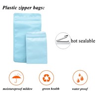 Sachets de rangement refermables en plastique avec fermeture éclair pour noix et snacks, vides, blancs, étanches, pour emballage alimentaire quotidien