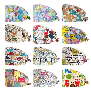 Cappelli Medici Regolabili Unisex, Berretto da Infermiere Personalizzabile, <span class=keywords><strong>Cappello</strong></span> da Lavoro Morbido in Cotone con Bottoni, <span class=keywords><strong>Cappello</strong></span> Chirurgico Ospedaliero - Product Image 3