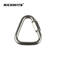 Haute qualité Triangle liens rapides verrouillage mousqueton Clips acier inoxydable Delta lien rapide