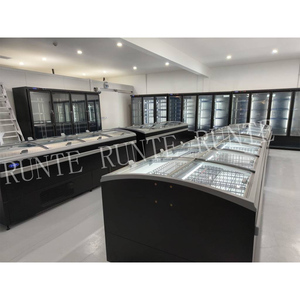 <span class=keywords><strong>Congélateur</strong></span> à affichage <span class=keywords><strong>vertical</strong></span> de supermarché autonome réfrigérateur à quatre portes - Product Image 4