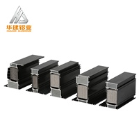 Profils d'extrusion en aluminium anodisé sur mesure 6063-T5, profils d'aluminium architecturaux pour la construction