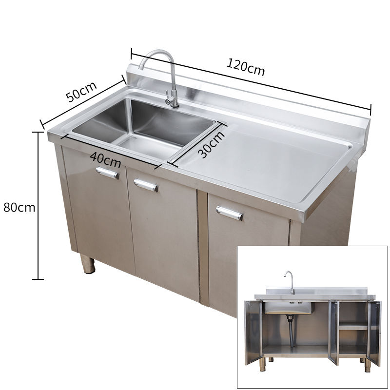 L:120cm W:50cm H:80cm SINK LEFT