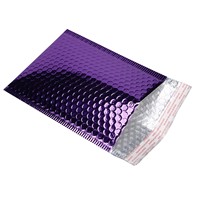 Sacs de courrier holographiques avec Logo personnalisé, sacs de livraison express, auto-adhésifs, étanches, à bulles, Laser, 50 pièces