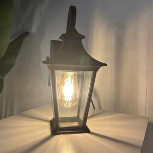 H31.5/46/64CM Retro Cylindrical Aluminum <b>LED</b> Outdoor Wall Lamp with Retro Pattern Waterproof IP65 Corridor <b>Light</b> - Product Image 5