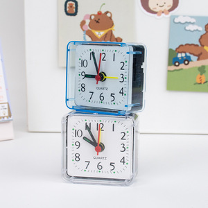 Đồng hồ báo thức nhỏ đơn giản Đồng hồ bàn học sinh Vuông Dễ Thương mini trẻ em phòng ngủ đầu giường - Product Image 3