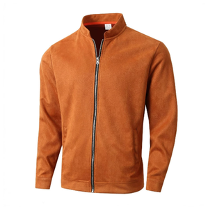 Chaqueta Casual de Estilo Europeo y Americano para Hombre, Corte Entallado, Cuello Redondo, Manga Larga, Cuello Alto, Tipo Cárdigan - Product Image 6