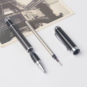 High-End Luxury Custom Logo Custom Brand Promotional Metal Ballpoint <b>Pens</b> Gift Set 0.5 mm Writing Width Carbon Fiber UV Printing - Product Image 5