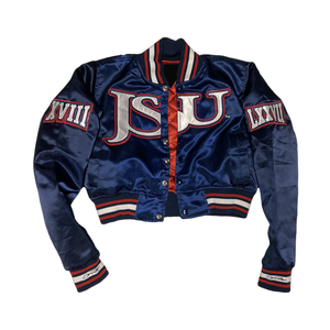 Chaqueta de Invierno para Hombre, Estilo Urbano Premium, con Cuello Alto, Acolchado de Lana con Diseño de Diamantes, Bordado de Chenilla, Estilo Vintage Personalizado - Product Image 1